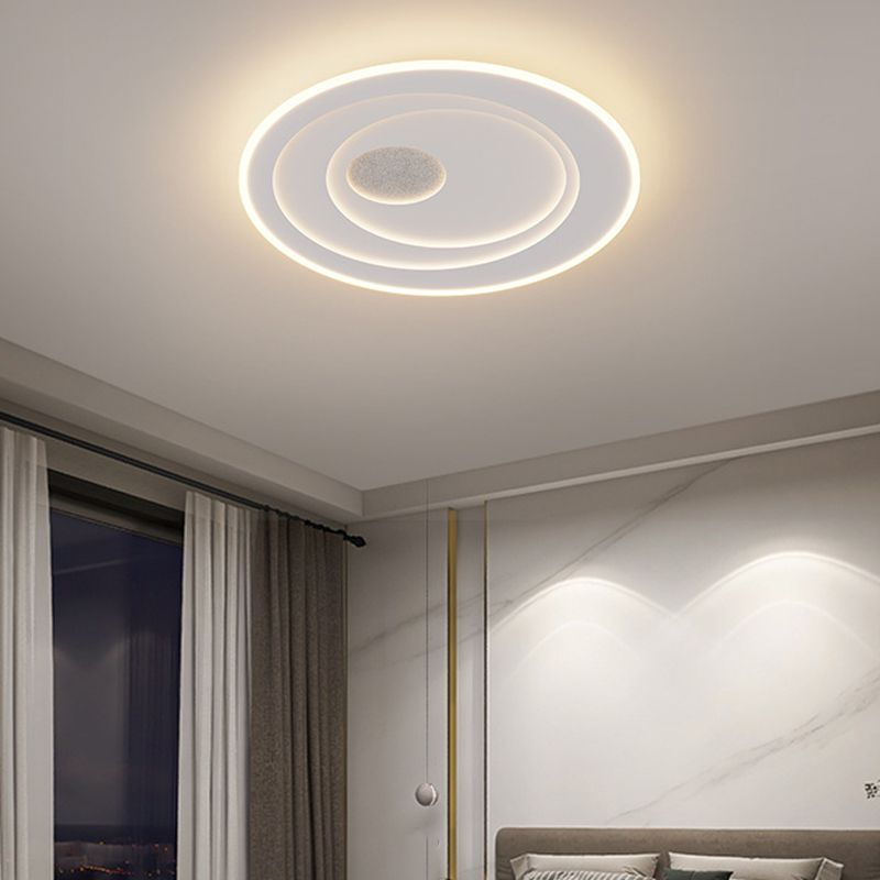 Contemporary Flush Mount Lighting LED White Ceiling Light for Home