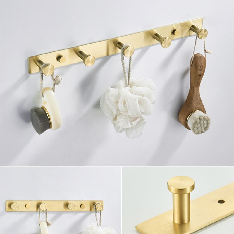 Traditional Brushed Brass Bathroom Accessory As Individual Or As a Set in Metal