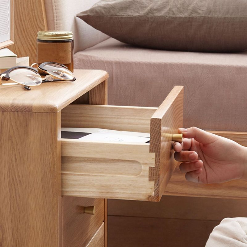 Brown End Table for Nursery Neutral Bedside Table for Nursery