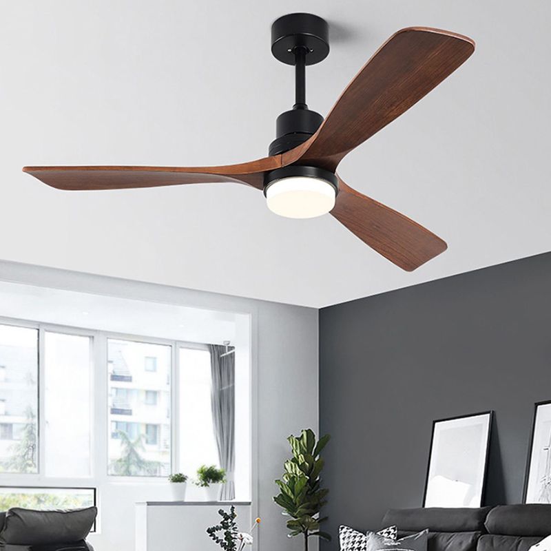 Nordic 3-Blade Ceiling Fan Lighting with Metal for Dining Room