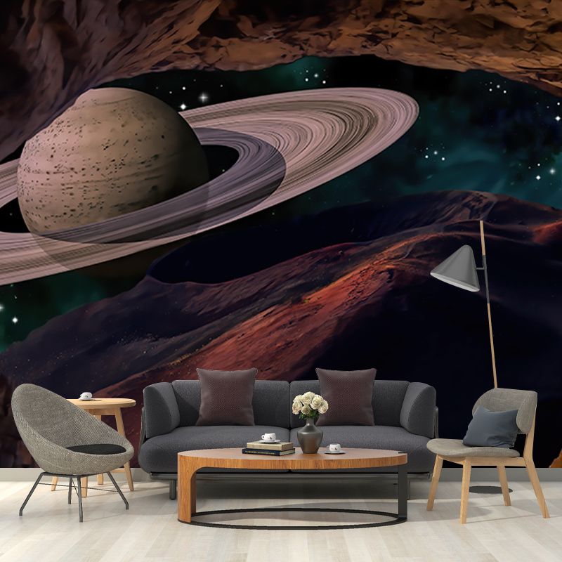 Eco-friendly Illustration Universe Wall Mural Wallpaper Wall Art