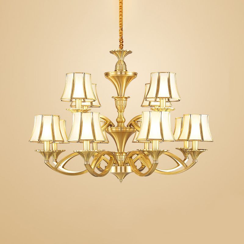 Lampadella a vetro a forma di conica Accensione Classic Living Classic Lipente in oro