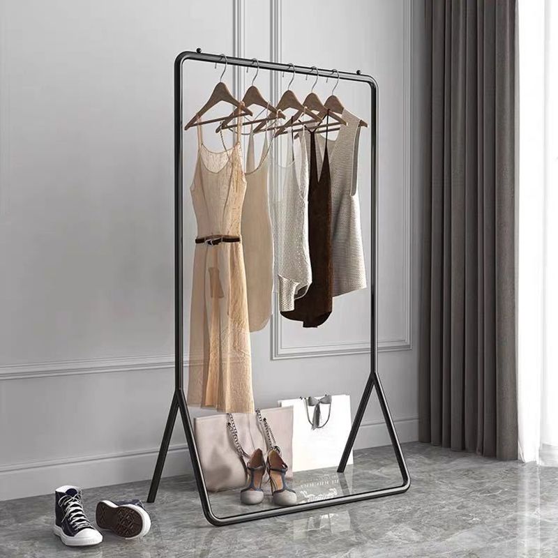 Contemporary Stand Coat Rack Entryway Living Room Coat Rack in Metal