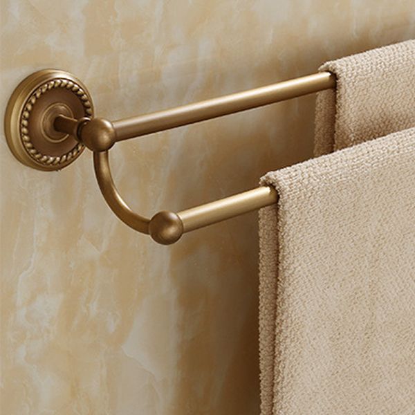 5-Piece Traditional Bathroom Accessory As Individual Or As a Set in Brushed Brass