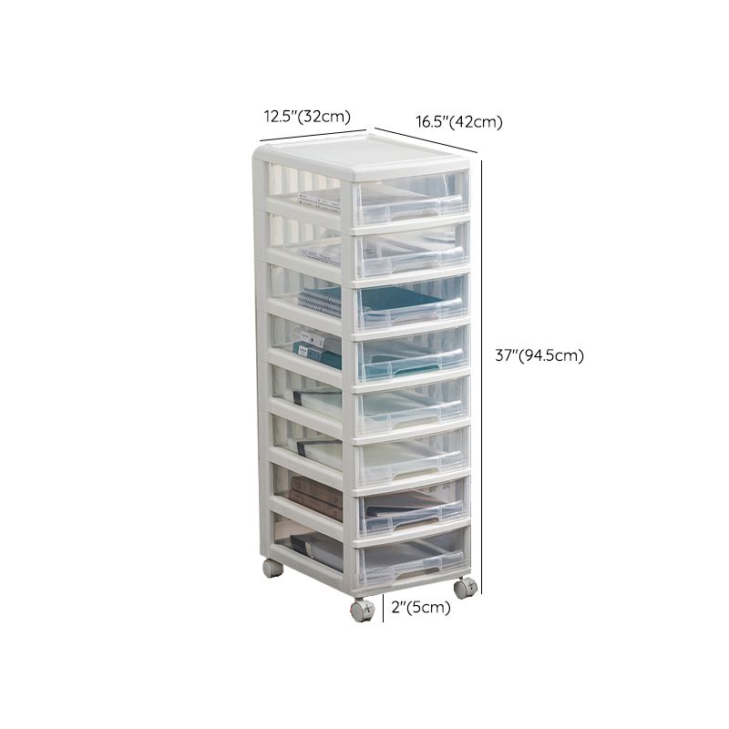 Transparent File Cabinet Modern Plastic Drawers Filing Cabinet