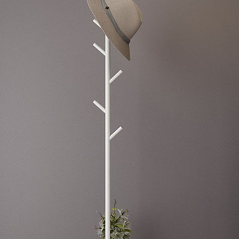 Modern Hall Tree with Hooks Birdcage Shape Entryway Kit Coat Hanger