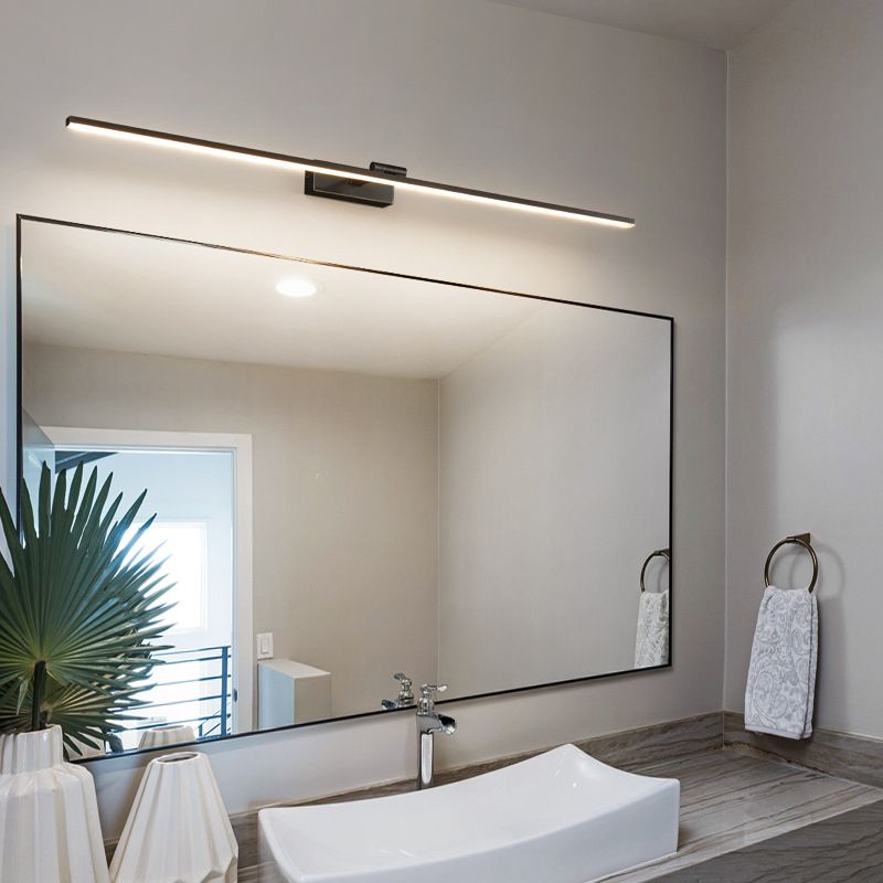 LED Mirror Front Light Modern 1-Light Vanity Light with Acrylic Shade for Bathroom