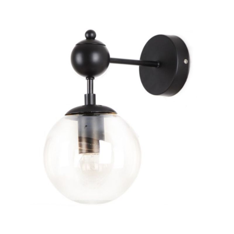 Industrial Glass Vanity Light Minimalist Wall Light Sconce for Washroom