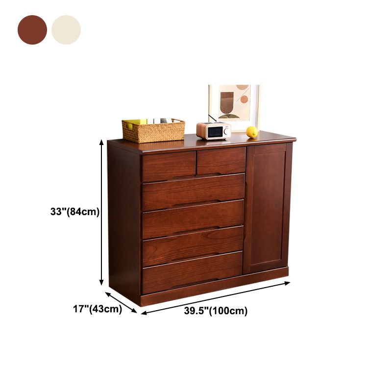 Modern Wood Sideboard Buffet Table with Drawer for Dining Room