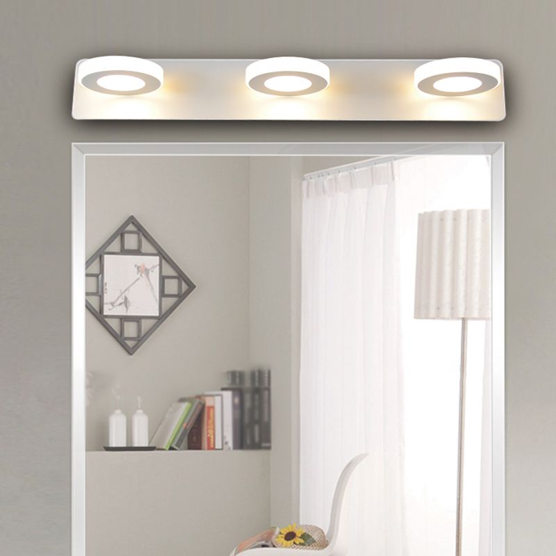 Luz de espejo múltiple estilo moderno de tocador de estilo simple para el baño