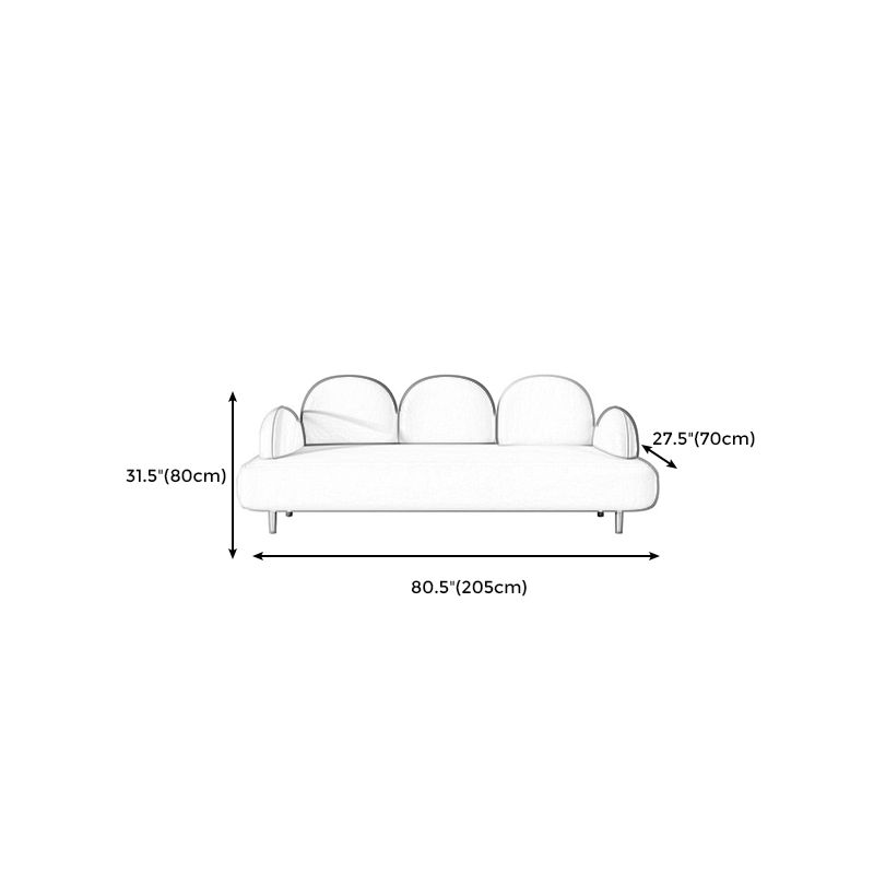 MacAroon Modern RACSED BRACCO DI SOFA CURVATO A 3 PERSITÀ PER LA SOGGIO