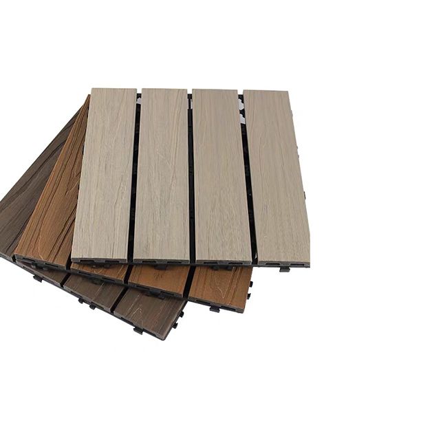 Modern Floor Board Outdoor Waterproof Rectangular Wooden Decking Tiles