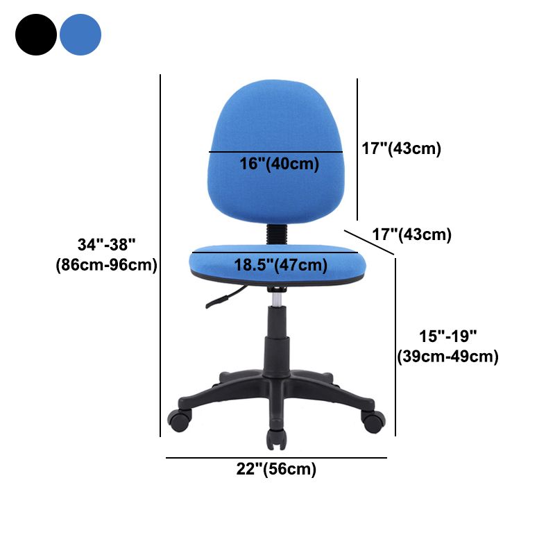 Middle Back Office Chair Fabric Sponge Cushion Chair for Office