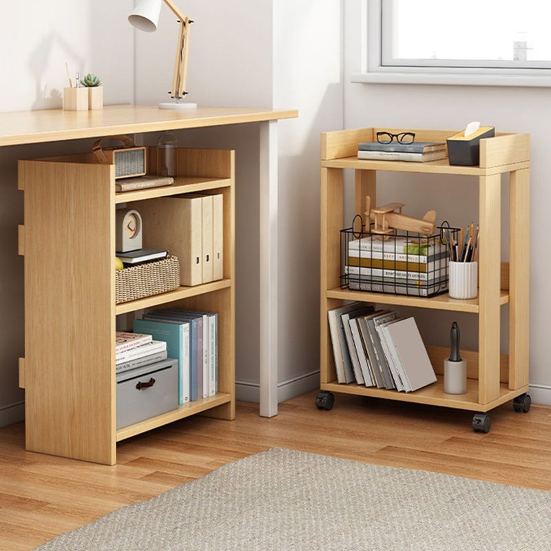 Modern Engineered Wood Bookshelf Etagere Vertical Open Shelf Bookcase