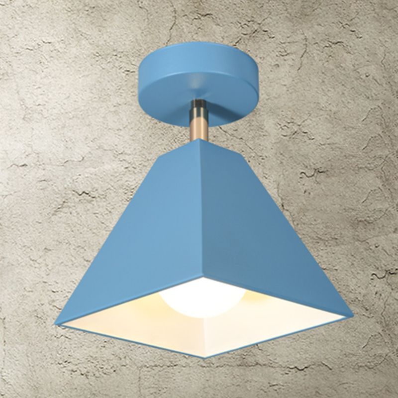 Nordic Flush Mount Ceiling Light Macaron LED Ceiling Lamp for Corridor Balcony