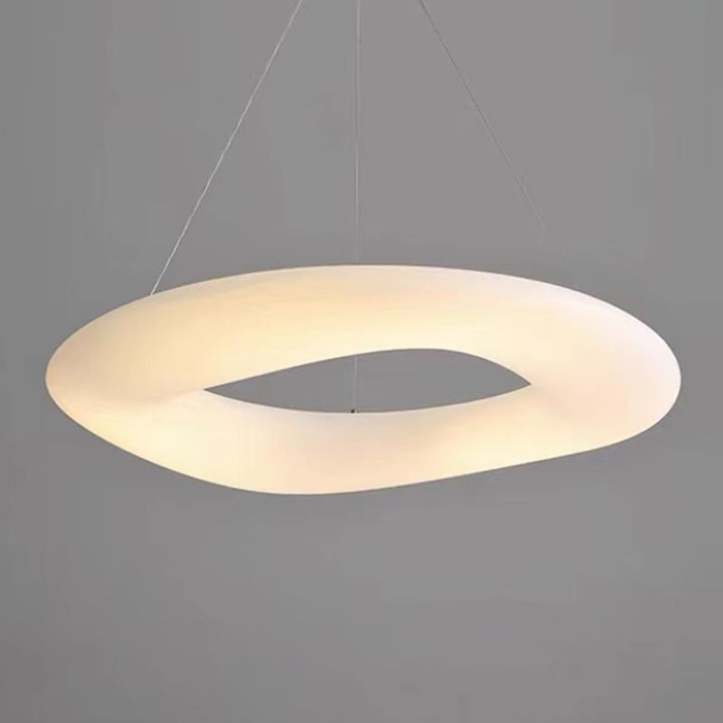 Weiße LED Hanging Lampe moderne Kunststoff Kronleuchter Anhänger Licht für Schlafzimmer