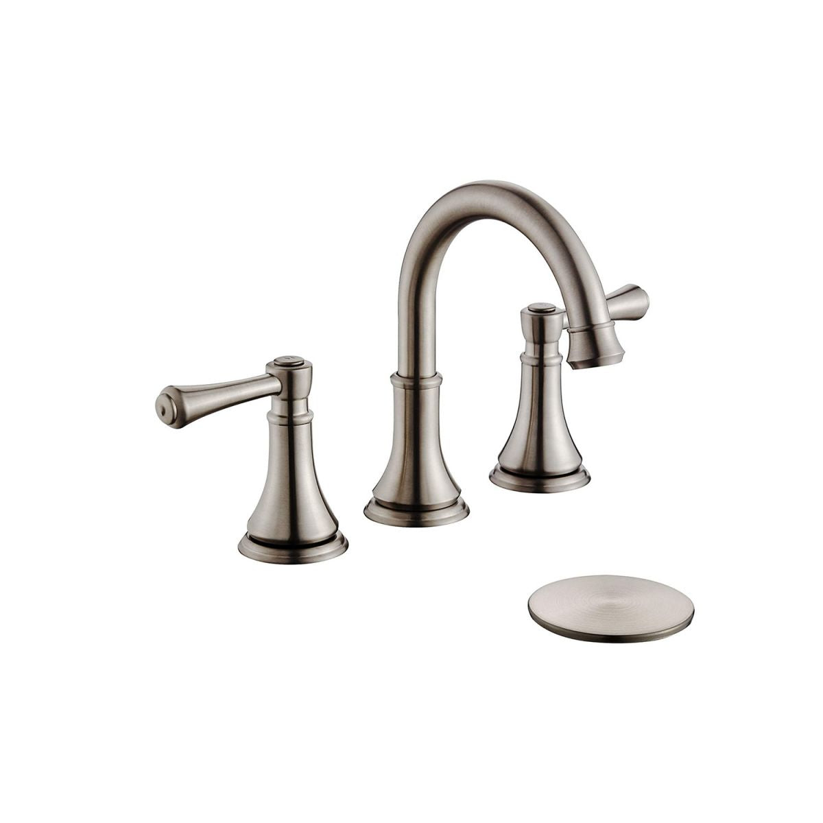 Modern Sink Faucet Widespread Faucet with 2 Handles and 3 Holes