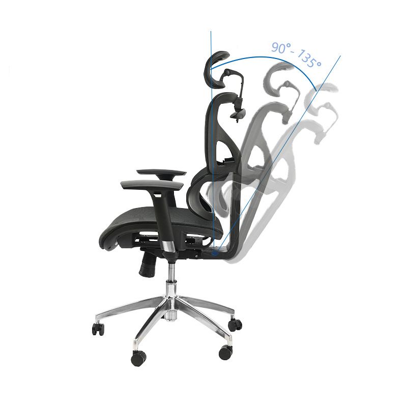 Contemporary Mid-Back Office Chair Ergonomic Adjustable Seat Height Desk Chair