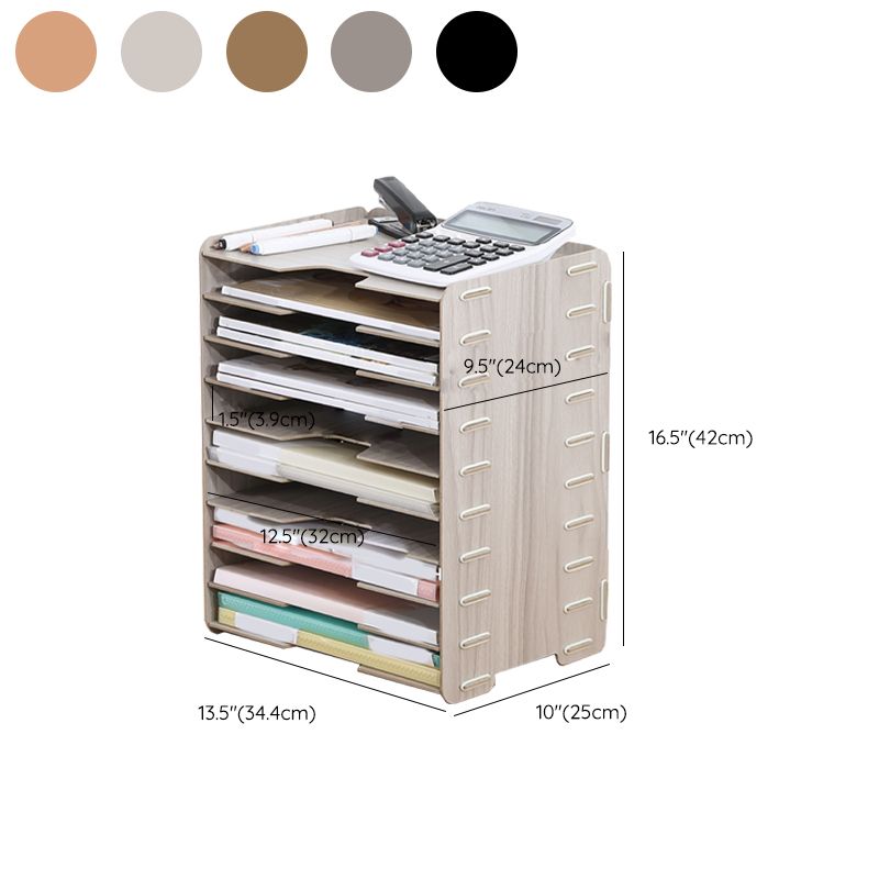 Modern Vertical Filing Cabinet Wooden Frame File Cabinet for Office