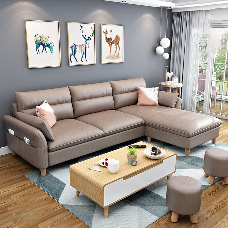 3-seater Sofa with Ottoman Included and Storage for Apartment