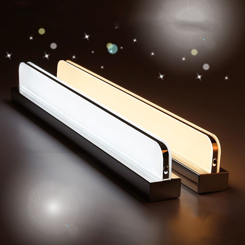 Modern Metallic LED Wall Sconce Simplicity Bathroom Vanity Lighting Fixtures