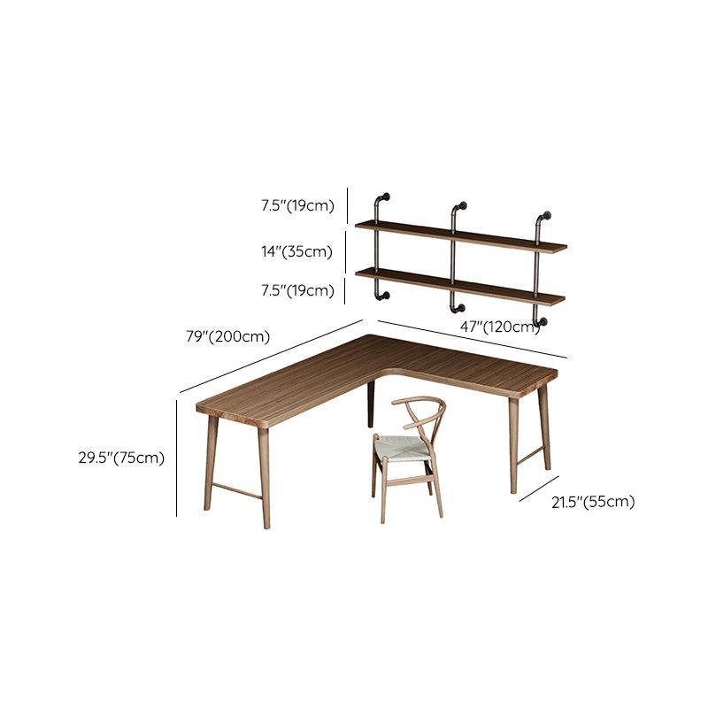 Contemporary Style Wood Office Desk Rectangular Shape Task Desk with Leg