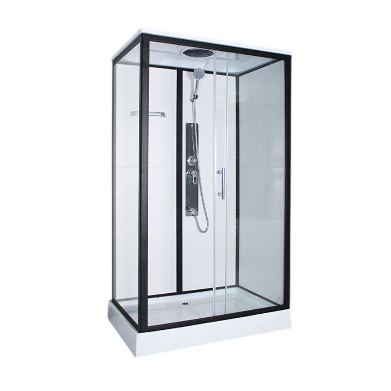 Rectangle Framed Shower Stall Corner Single Sliding Shower Stall