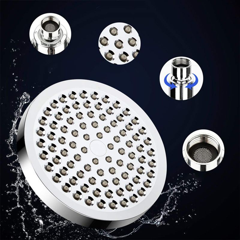 Contemporary Style Shower Head Metal Bathroom Shower Head with Hose