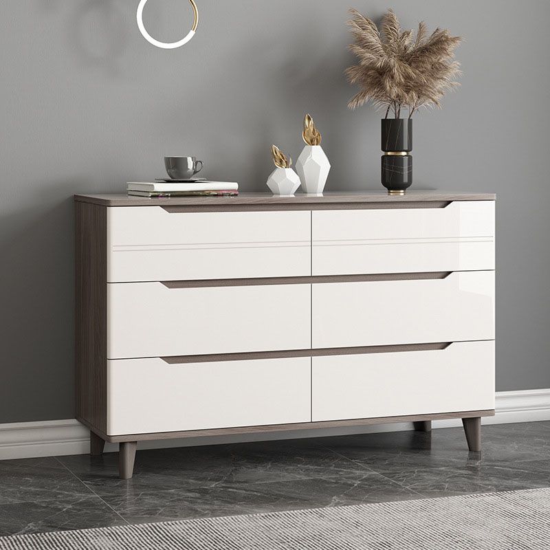 White Storage Chest Modern Style Bedroom Storage Chest Dresser with Drawers