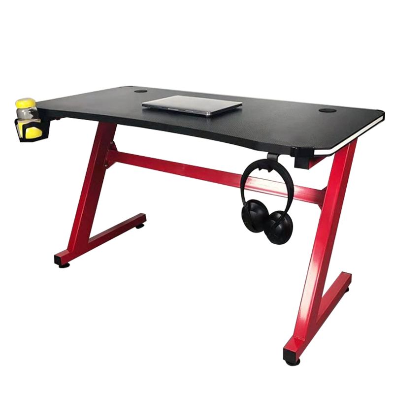 Contemporary Wooden Gaming Desk for Home 24"W X 30"H Desk in Black