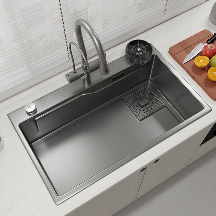 Contemporary Style Kitchen Sink Stainless Steel Corrosion Resistant Kitchen Sink