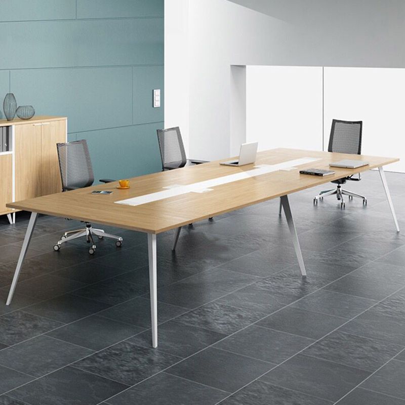 Contemporary Style Engineered Wood Desk Rectangle Desk for Office