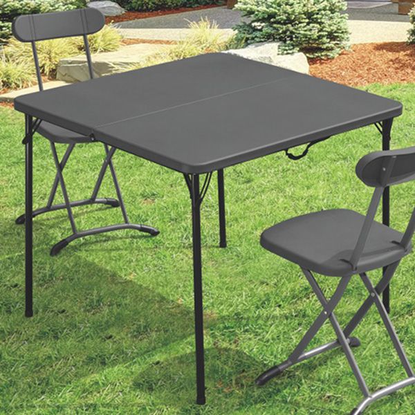 Contemporary Square Dining Table Plastic  Folding Catio Table