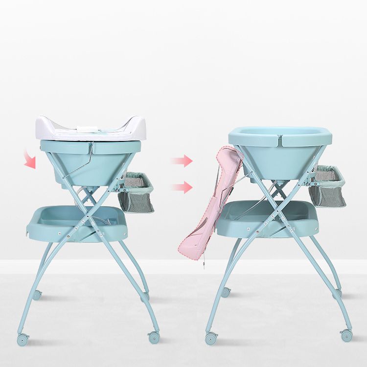 Modern Folding Changing Table Plastic Baby Changing Table With Bathtub