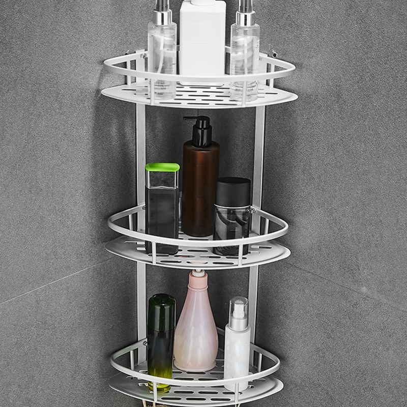 Contemporary Metal Bathroom Accessories Hardware Set with Bath Shelf