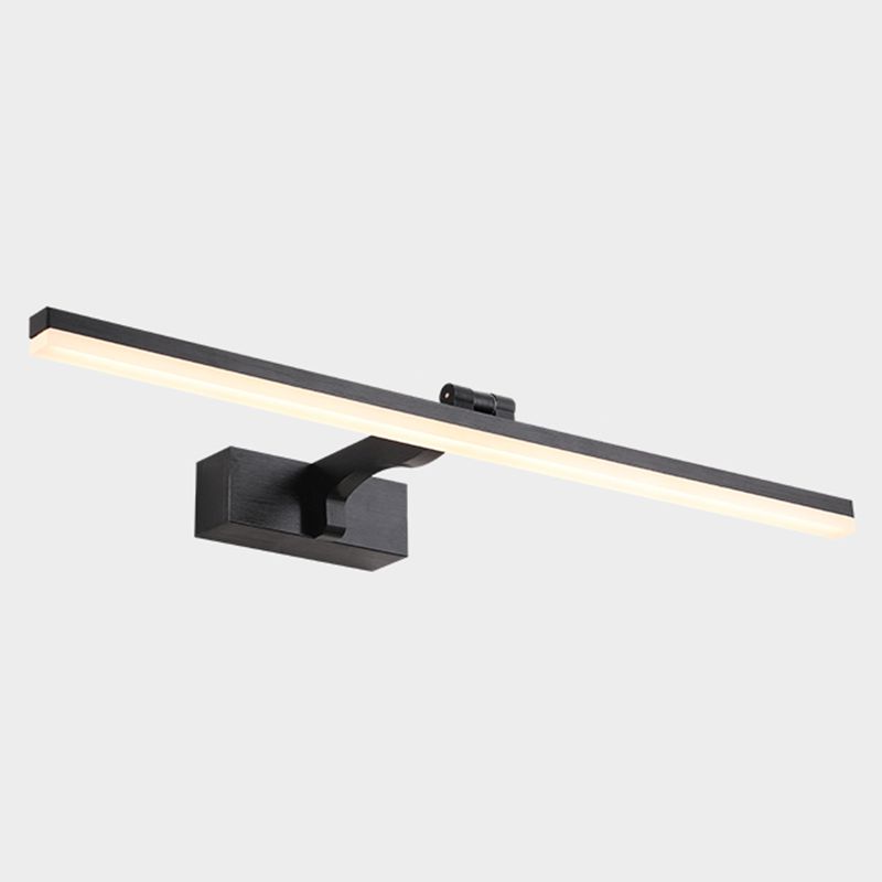 Lampada montata a parete lineare in metallo Nordic－style LED Black Light Sconce