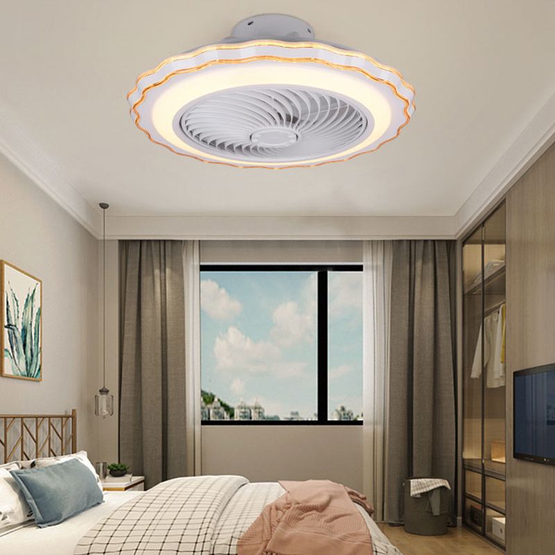 Lampe à la chambre à coucher pour enfants LED minimaliste semi-flustion Mont plafond plafond