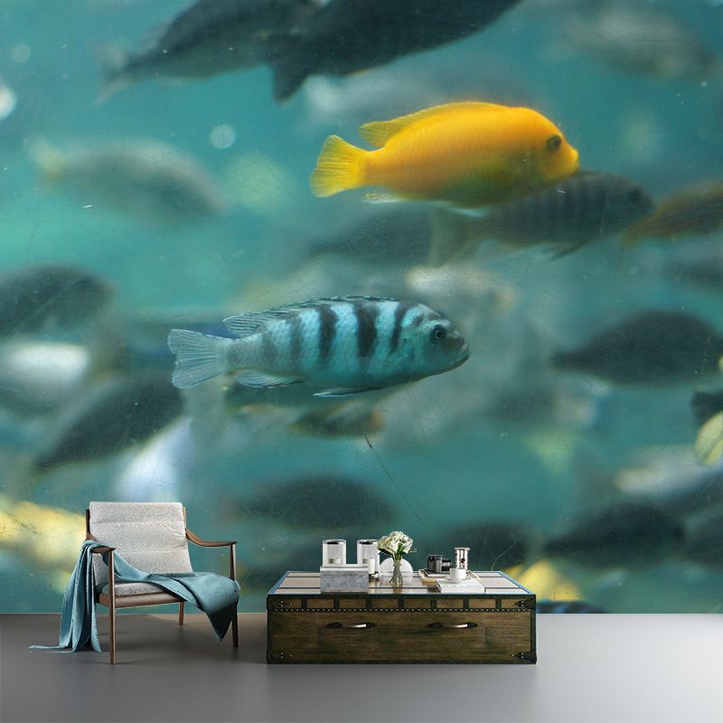 Beautiful Undersea Mural Wallpaper Custom-Made Wall Covering for Sleeping Room