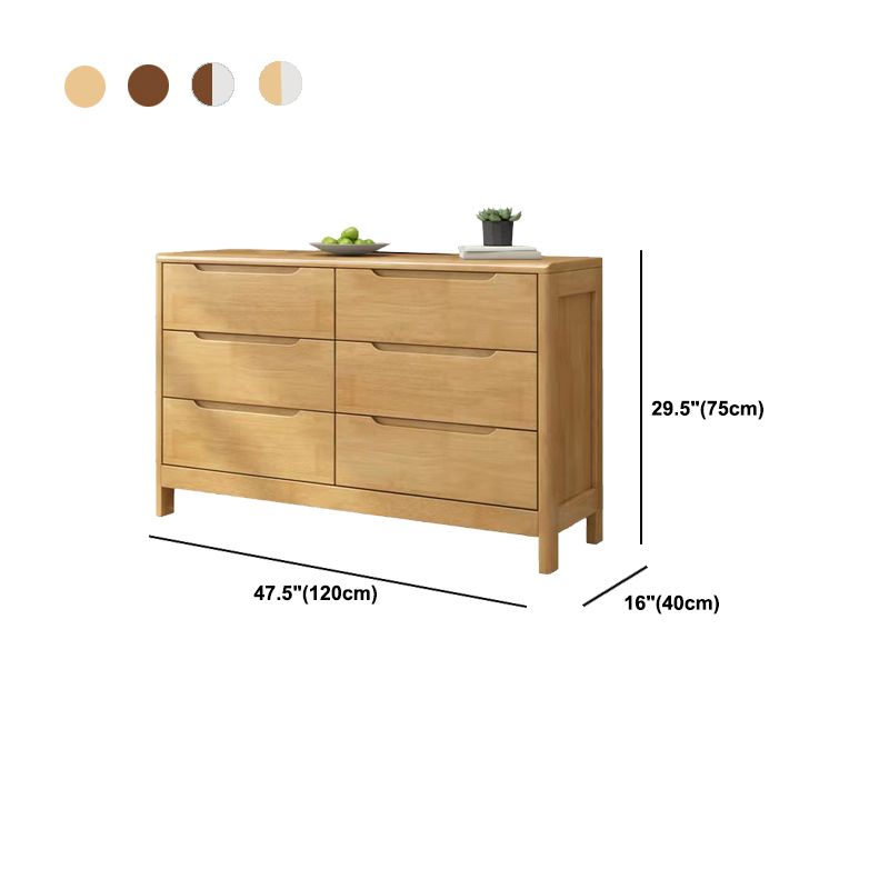 16" W Solid Wood Storage Chest Modern Storage Chest Dresser with Drawers