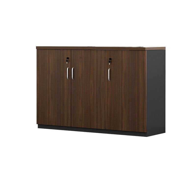 Nordic Style File Cabinet Wood Lateral File Cabinet with Locking Storage