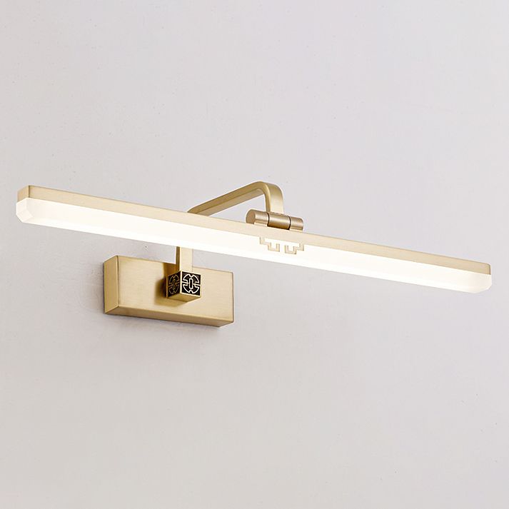 Simplicity Farmhouse Wall Lighting Mirror LED Lamp Metallic Sconce Lighting for Bathroom