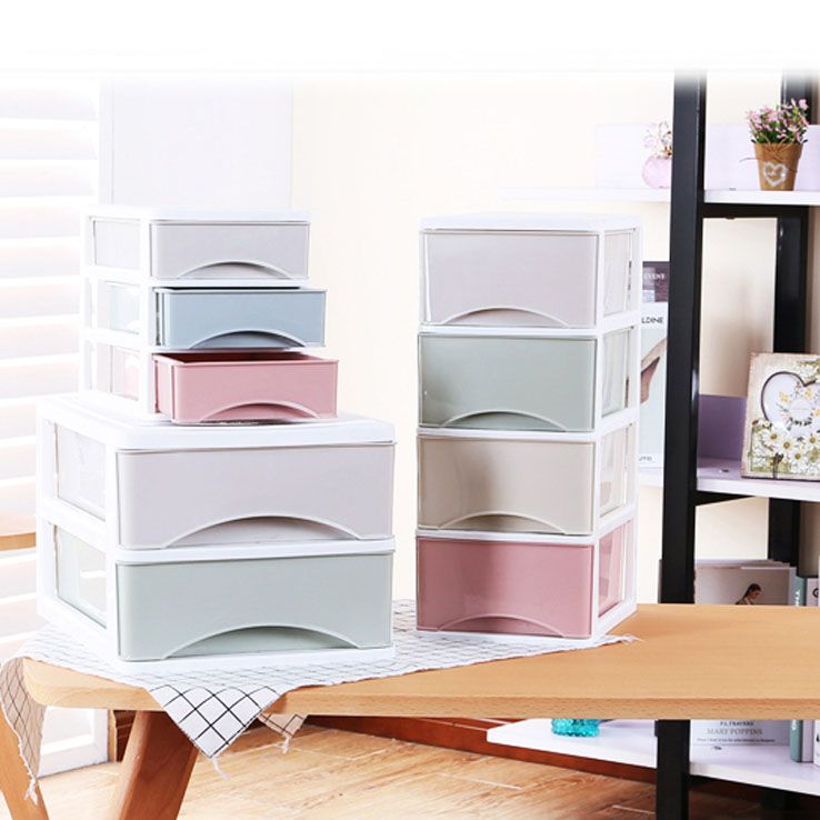 Filing Cabinet Plastic Lateral Color Panel File Cabinet with Drawers for Home Office