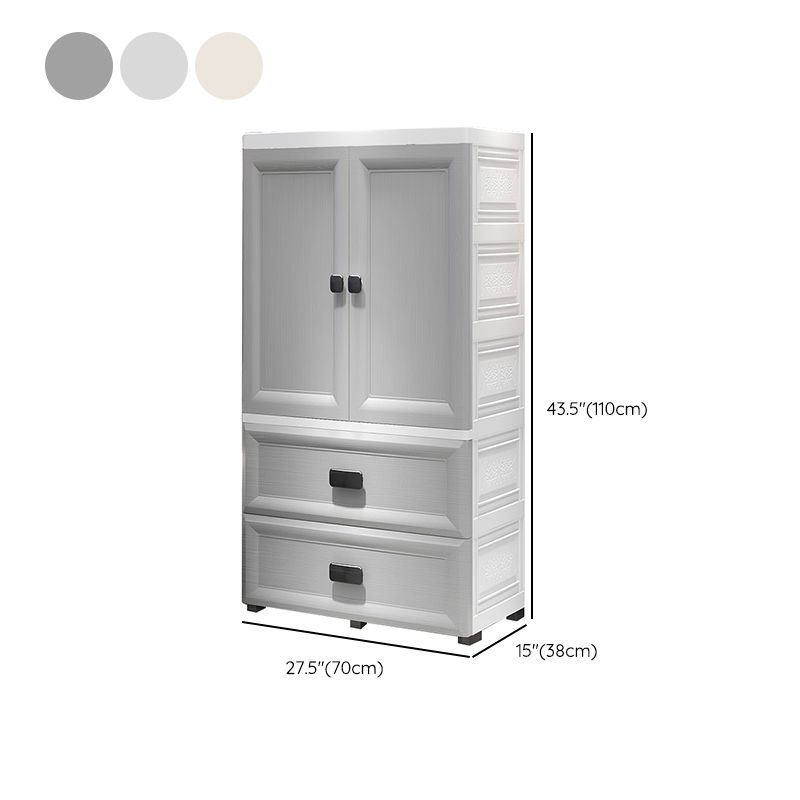 Modern Style Kid's Wardrobe Plastic Wardrobe Closet for Bedroom