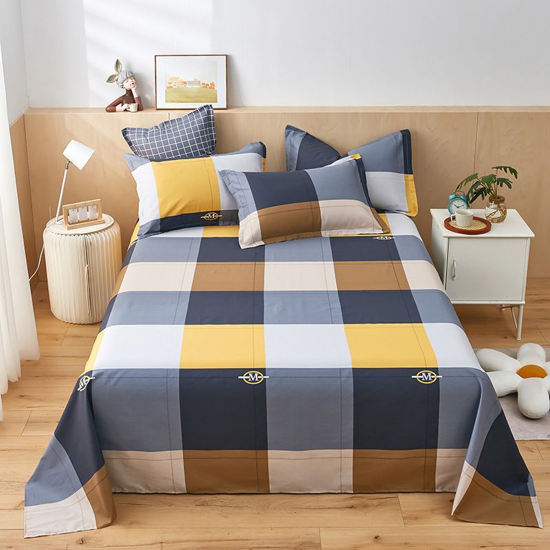 Cotton Bed Sheet Printing Breathable Non-Pilling Fade Resistant 1 Piece Sheet