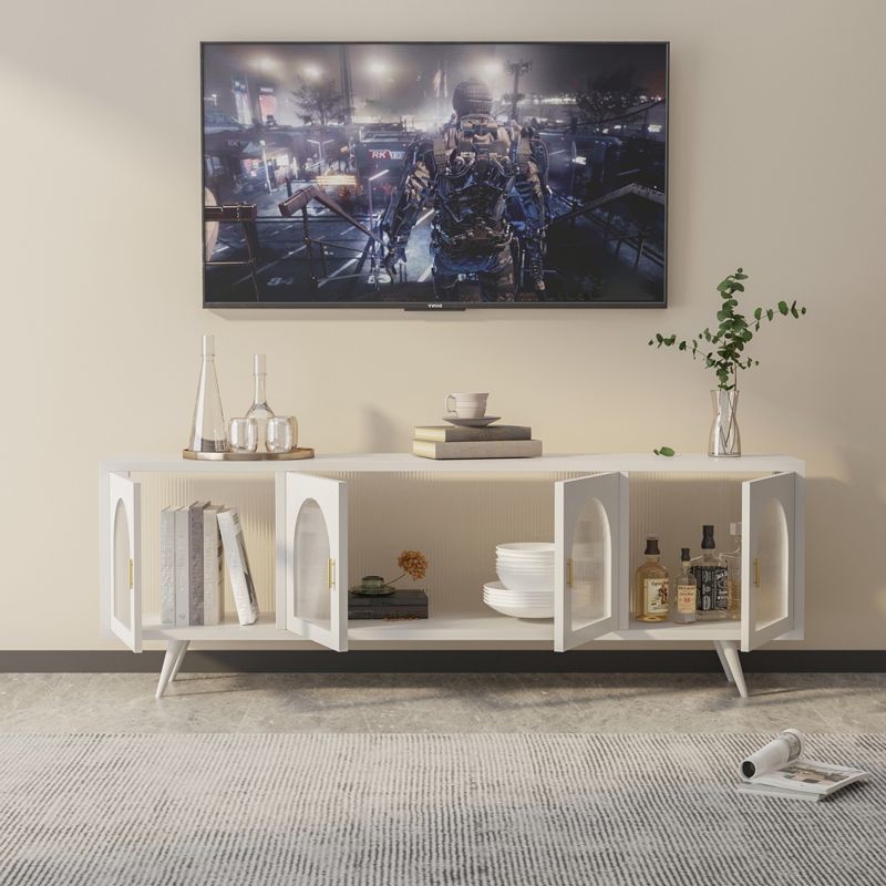 Enclosed Storage TV Stand Console Industrial TV Media Console