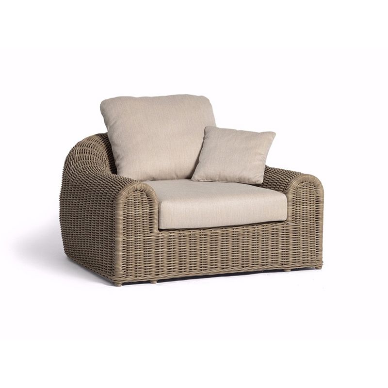 Rattan Outdoor Patio Sofa Water Resistant Patio Sofa with Cushions