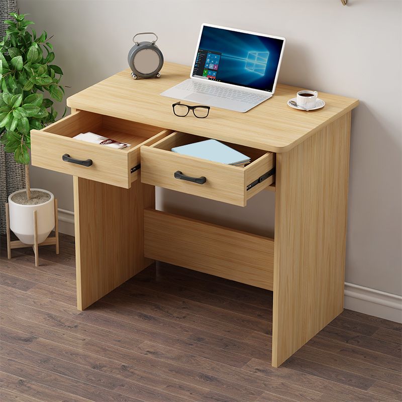 Contemporary Wooden Student Table with 1/2Drawers Writing Desk