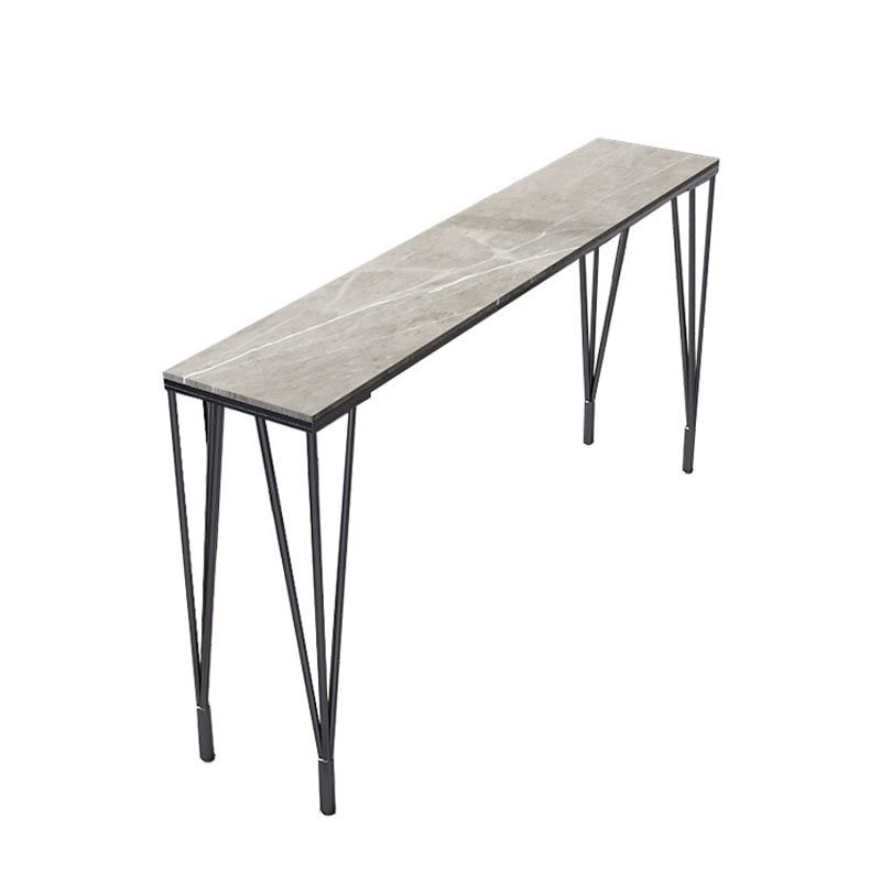 Rectangle Bar Dining Table Contemporary Bar Table with 4 Legs