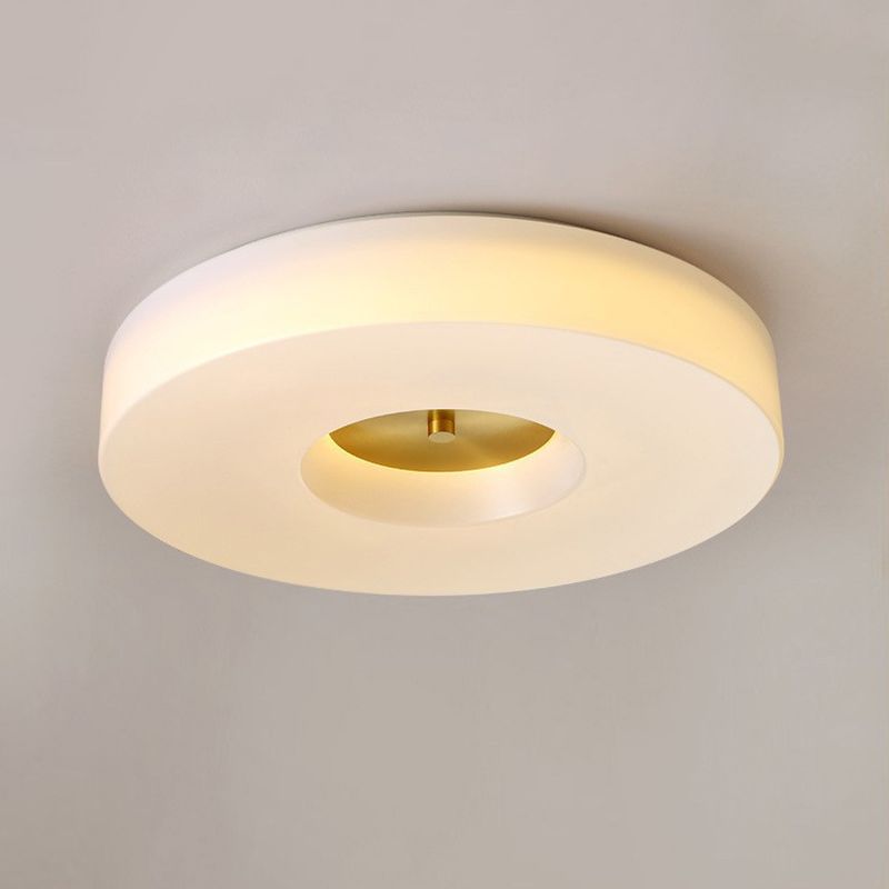 Contemporary Ceiling Lighting Gold Flush Mount Fixture with Acrylic for Bedroom