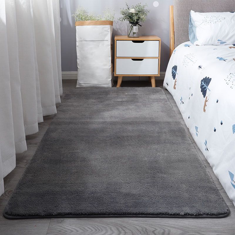 Tapis de couleur unie décontractée tapis en polypropylène multicolo